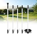KINGTOP Fiberglass Golf Flagsticks with Retrieval Base, 3 or 6 ft