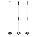 KINGTOP Fiberglass Golf Flagsticks with Retrieval Base, 3 or 6 ft