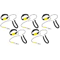 KingWin Anti Static Wrist Strap 5 Pack Yellow, Adjustable ESD Wrist Band Fits Your Wrist Comfortably. Grounding Bracelet to Protect Your PC Computer or Electronics from Static Electricity