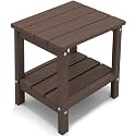 KINGYES Double Side Table, Adirondack End Table- Coffee