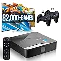 Kinhank Super Console X2 Retro Video Game Console,Build-in 82,000 Retro Games,compatible 60+ Emulators,Dual-System,S905X2 Quad-core DDR4 Ram (64GB,2 Wireless Gamepads)