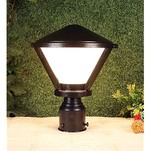kinis black treepad modern shape pole lampgate lightoutdoor lampoutdoor lightpillar light for outdoor home pack of 1 without bulb