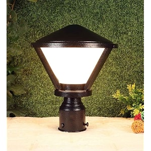 kinis black treepad modern shape pole lampgate lightoutdoor lampoutdoor lightpillar light for outdoor home pack of 1 with bulb