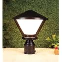 kinis Black Treepad Modern Shape Pole Lamp/Gate Light/Outdoor Lamp/Outdoor Light/Pillar Light for Outdoor Home (Pack of 1, Without Bulb)