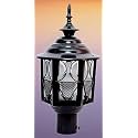 kinis Glass Modern Shape Pole Lamp/Gate Light/Outdoor Lamp/Outdoor Light/Pillar Light for Outdoor Home, Metro Design, Black and Clear (Pack of 1, Without Bulb)