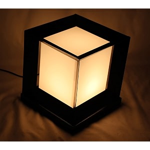 kinis modern shape pole lampgate lightoutdoor lampoutdoor lightpillar light for outdoor home cube shape black and milky pack of 1 without bulb