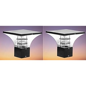 kinis modern shape pole lampgate lightoutdoor lampoutdoor lightpillar light for outdoor home duplex grey and clear pack of 2 without bulb