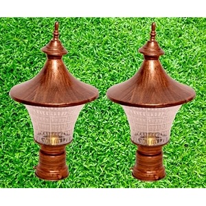kinis modern shape pole lampgate lightoutdoor lampoutdoor lightpillar light for outdoor home traditional black pack of 2 with bulb