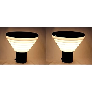 kinis modern shape pole lampgate lightoutdoor lampoutdoor lightpillar light for outdoor home traditional black pack of 2 with bulb