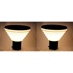 kinis modern shape pole lampgate lightoutdoor lampoutdoor lightpillar light for outdoor home traditional black pack of 2 without bulb