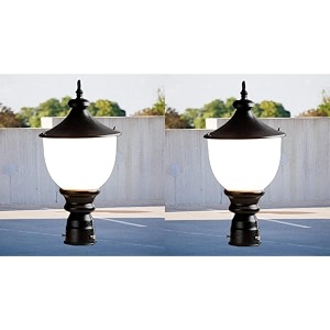 kinis modern shape pole lampgate lightoutdoor lampoutdoor lightpillar light for outdoor home round design modern shap pack of 2 with bulb