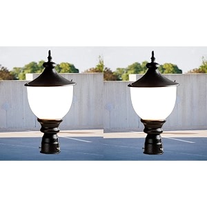 kinis modern shape pole lampgate lightoutdoor lampoutdoor lightpillar light for outdoor home round design modern shape pack of 2 without bulb