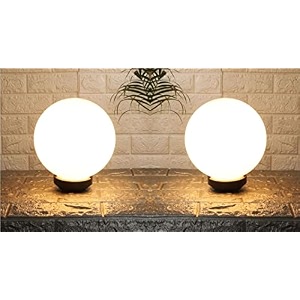 kinis modern shape pole lampgate lightoutdoor lampoutdoor lightpillar light for outdoor home doom shape milky pack of 2 without bulb