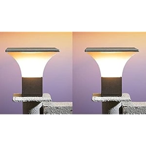 kinis modern shape pole lampgate lightoutdoor lampoutdoor lightpillar light for outdoor home tree001 shape grey and milky pack of 2 with bulb
