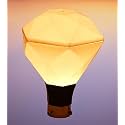 Kinis Modern Shape Pole Lamp/Outdoor Lamp/Pillar Light for Outdoor Home, Football Design, Milky (Pack of 1, Without Bulb)