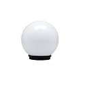 kinis Modern Shape Pole Lamp/Gate Light/Outdoor Lamp/Outdoor Light/Pillar Light for Outdoor Home, Sun Shape, Milky (Pack of 2, with Bulb)
