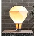 kinis Modern Shape Pole Lamp/Gate Light/Outdoor Lamp/Outdoor Light/Pillar Light for Outdoor Home, Jarkan Design, Milky (Pack of 1, with Bulb)