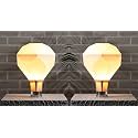 kinis Modern Shape Pole Lamp/Gate Light/Outdoor Lamp/Outdoor Light/Pillar Light for Outdoor Home, Jarkan Design, Milky (Pack of 2, with Bulb)