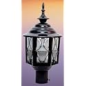 kinis Modern Shape Pole Lamp/Gate Light/Outdoor Lamp/Outdoor Light/Pillar Light for Outdoor Home, Metro Design, Black and Clear (Pack of 1, with Bulb)