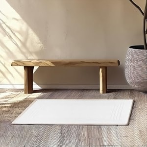 kinton crafts luxury quick drying bath mats pack of 1-50x80cm-1000 gsmpremium cottonsoft amp durablemachine washabsorbent floor mat for bathroomclassic double stitched- white