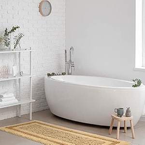 kinton crafts premim popcorn bath runner pack of 1 60x140cm 1900 gsm quick drying cotton floor mat perfect for hallway entrance bathroom bedroom
