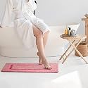 Kinton Crafts Premium Cotton Bath Mats Pack of 1 35x50cm 1900 GSM Plain Design Super Absorbent Anti Skid Mats Perfect Rectangular Size for Kitc