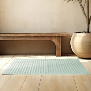 kinton crafts quick drying bath mats 50 x 80 cm 1000 gsm premium cotton soft amp durable machine wash non-slippery absorbent floor mat for bathroom classic double stitched charcoal bath mat