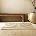 Kinton Crafts Quick Drying Bath Mats (50 x 80 CM) (1000 GSM), Premium Cotton, Soft &amp; Durable, Machine Wash, Non-Slippery, Absorbent Floor Mat for Bathroom, Classic Double Stitched Taupe Bath Mat