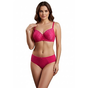 Kinzie Elegant Floral Jacquard Lingerie Set Grey