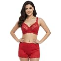 Kinzie Elegant Floral Jacquard Lingerie Set Grey