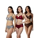 Kinzie Elegant Floral Jacquard Lingerie Set Grey