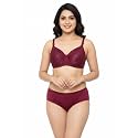 Kinzie Elegant Floral Jacquard Lingerie Set Grey