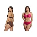Kinzie Elegant Floral Jacquard Lingerie Set Grey