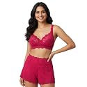 Kinzie Elegant Floral Jacquard Lingerie Set Grey