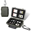 Kiorafoto 18 Slot Memory Card Case for 8 SD & 4 TF & & 4 CFA & 2 SIM Green