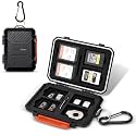 Kiorafoto 18 Slot Memory Card Holder for 8 SD & 4 TF & & 4 CFA & 2 Nano SIM