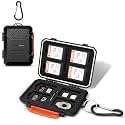 Kiorafoto Memory Card Case with 22 Slot for 8 SD &amp; 12 MicroSD &amp; 2 Nano SIM