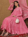 kipek Printed Anarkali Kurta Bottom Dupatta