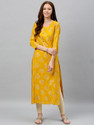 kipek Women Printed Straight Kurta
