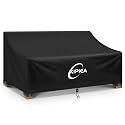 Kipiea Patio Sofa Cover, Heavy Duty Outdoor Couch Covers Waterproof Winter, 3-Seat Patio Furniture Cover Loveseat, Outdoor Sofa Covers with Anti UV and No Tears, No Fading (90"W x 42"D x 31"H)