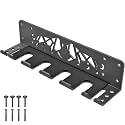 Kipika Versatile Wall Mounted Barbell Holder with Hooks Storage Rack for Barbell Bars Holds Under 33mm Bar Size and Fitness Accessories Space-Efficient Gym Organization for Home & Commercial Use