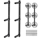 Kipika Weight Plate Storage Rack - Wall Mounted Weight Plate Holder with Durable Steel Construction Organizer for Olympic Plates, 1000lb Capacity, Space-Saving for Home Gym