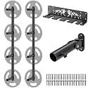 Kipika Weight Plate Storage Rack - Wall Mounted Weight Plate Holder with Durable Steel Construction Organizer for Olympic Plates, 1000lb Capacity, Space-Saving for Home Gym
