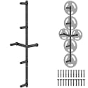 Kipika Weight Plate Storage Rack - Wall Mounted Weight Plate Holder with Durable Steel Construction Organizer for Olympic Plates, 1000lb Capacity, Space-Saving for Home Gym