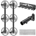 Kipika Weight Plate Storage Rack - Wall Mounted Weight Plate Holder with Durable Steel Construction Organizer for Olympic Plates, 1000lb Capacity, Space-Saving for Home Gym