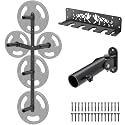 Kipika Weight Plate Storage Rack - Wall Mounted Weight Plate Holder with Durable Steel Construction Organizer for Olympic Plates, 1000lb Capacity, Space-Saving for Home Gym