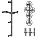 Kipika Weight Plate Storage Rack - Wall Mounted Weight Plate Holder with Durable Steel Construction Organizer for Olympic Plates, 1000lb Capacity, Space-Saving for Home Gym