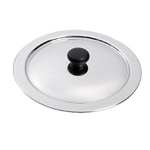 stainless steel heavy multipurpose lidcover with heat resistant knob  lid cover for utensils tawa topes pan kadai and pots  lid knob set of 3