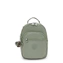 Kipling Women's Seoul Small Tablet Backpack, Durable Green Tea, Padded Shoulder Straps with Tablet Sleeve