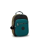 Kipling Women’s Seoul Small Tablet Backpack, Durable, Padded Shoulder Straps with Tablet Sleeve, Black Khaki